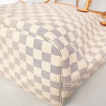 Louis Vuitton Tote Bag Damier Azur Neverfull MM Rose Ballerine — view 7