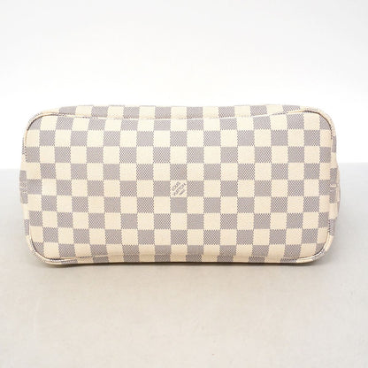 Louis Vuitton Tote Bag Damier Azur Neverfull MM Rose Ballerine — view 3