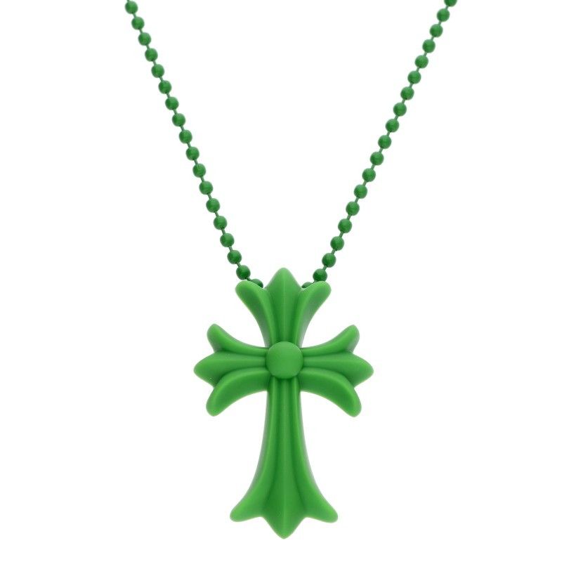 Chrome Hearts Rubber CH Cross Small CH Silicon Necklace