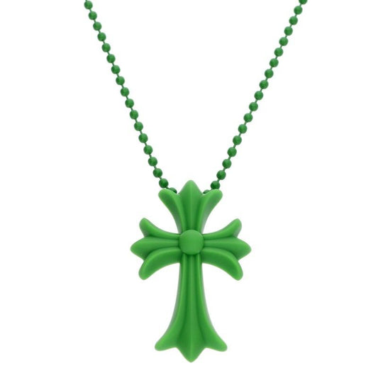 Chrome Hearts Rubber CH Cross Small CH Silicon Necklace