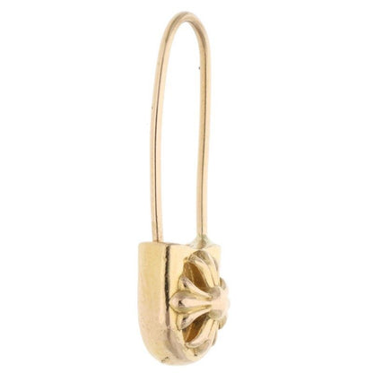 Chrome Hearts 22K Safety Pin Gold Earrings
