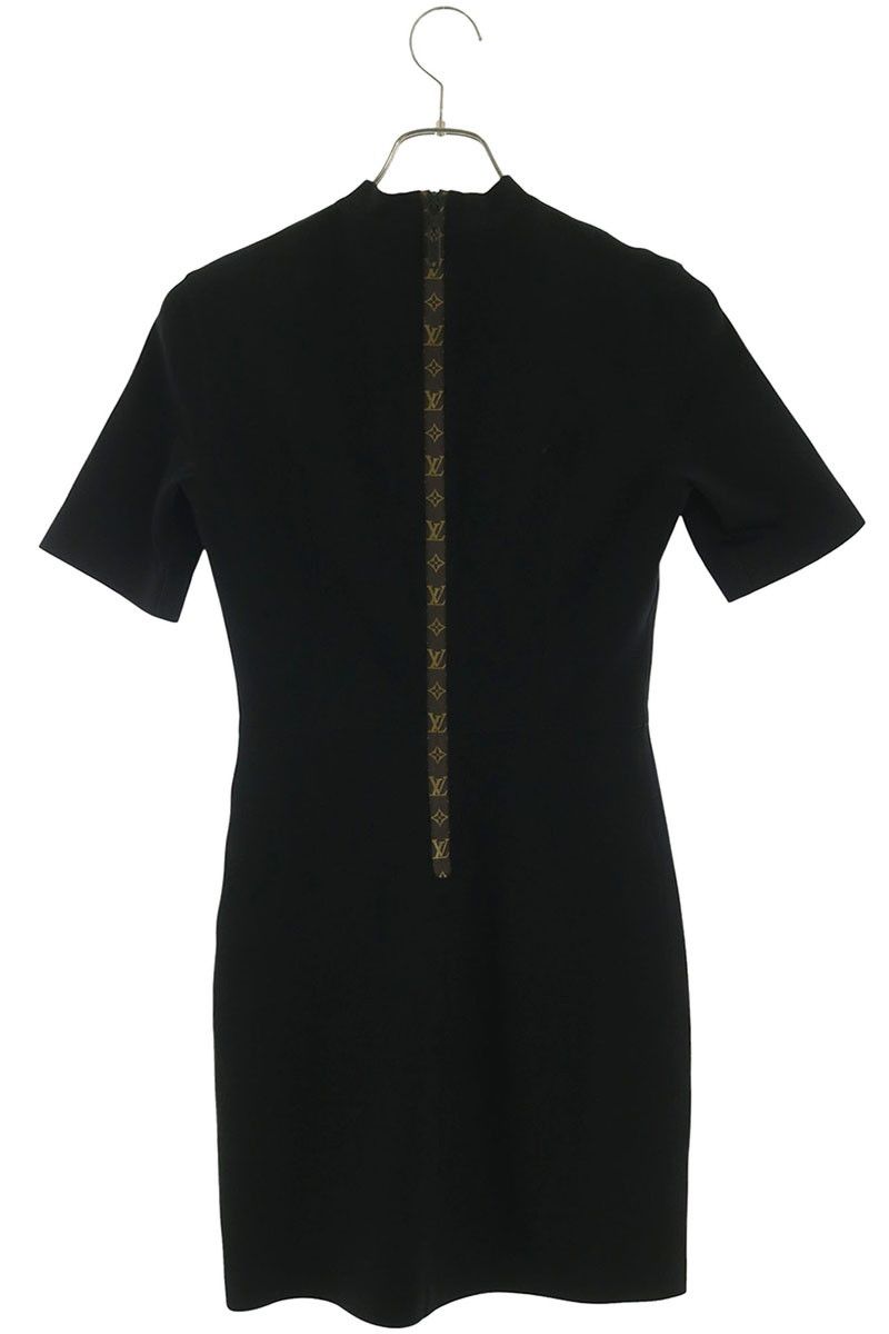 Louis Vuitton Monogram Mock Neck Fit Dress 34 — view 2