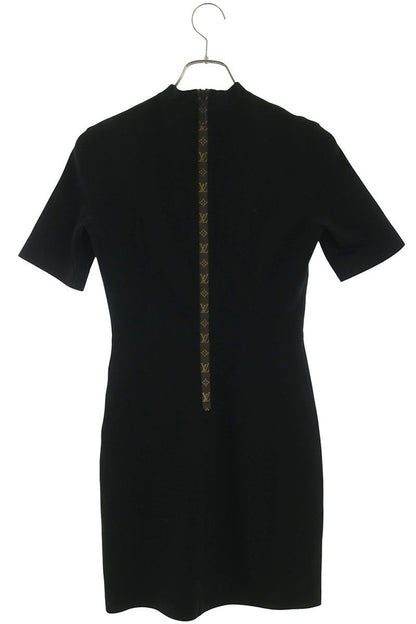 Louis Vuitton Monogram Mock Neck Fit Dress 34 — view 2