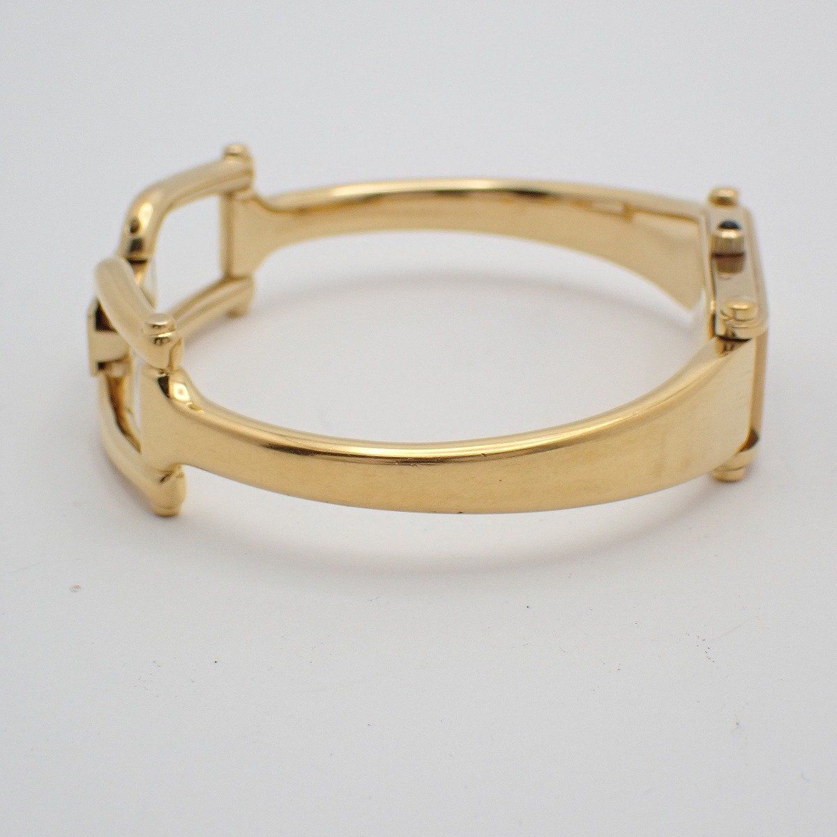 Gucci L Bracelet Watch Quartz Gold Black Dial — view 4