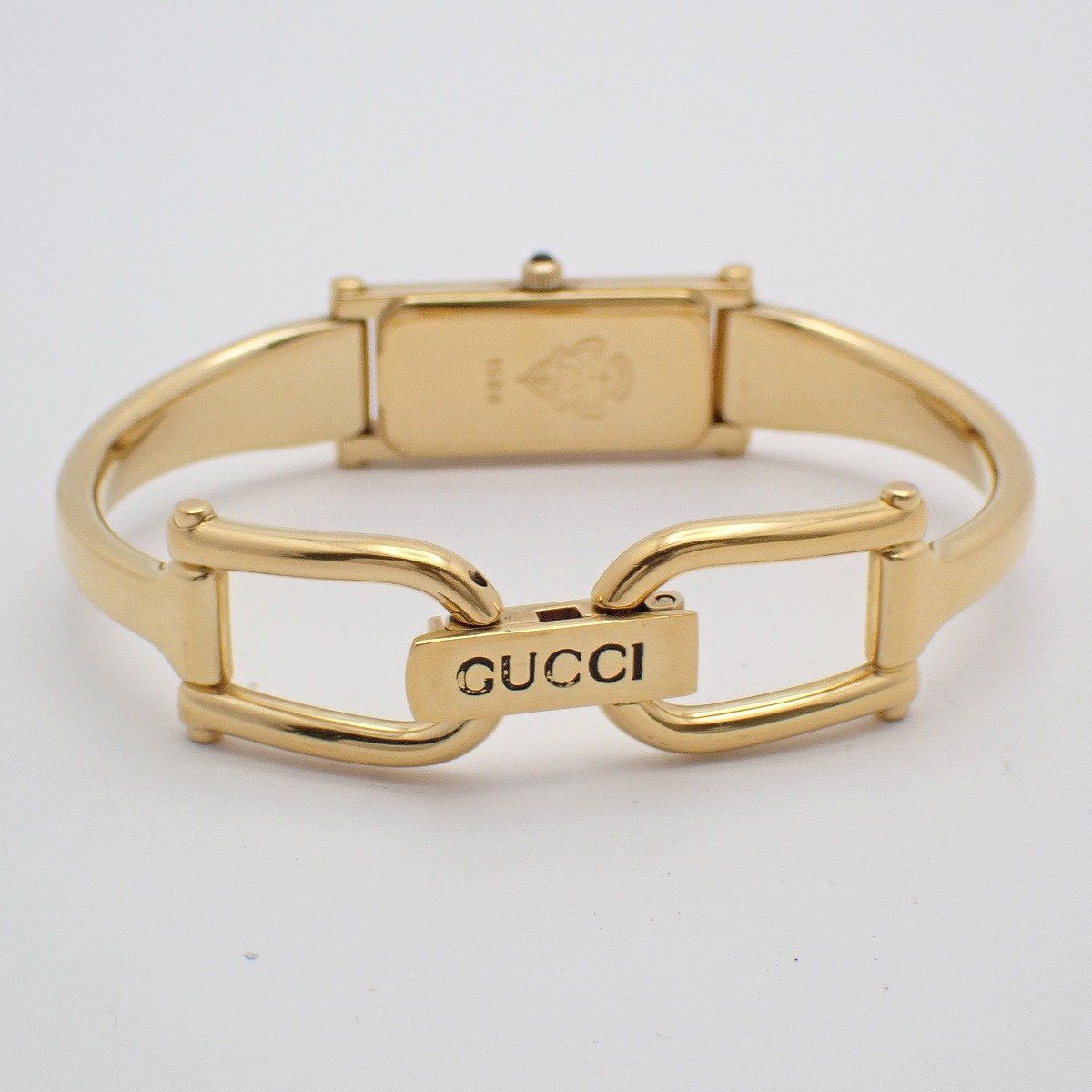 Gucci L Bracelet Watch Quartz Gold Black Dial — view 3