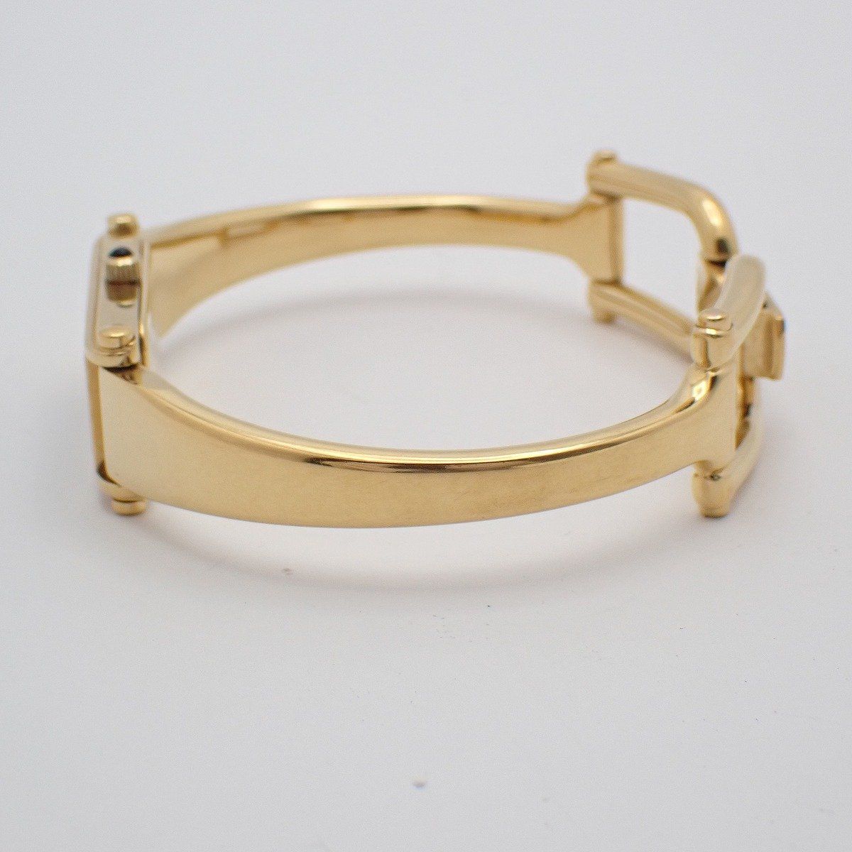 Gucci L Bracelet Watch Quartz Gold Black Dial — view 5