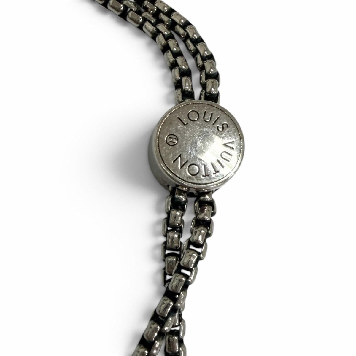 Louis Vuitton Necklace Damier Staple Ball Silver — view 6