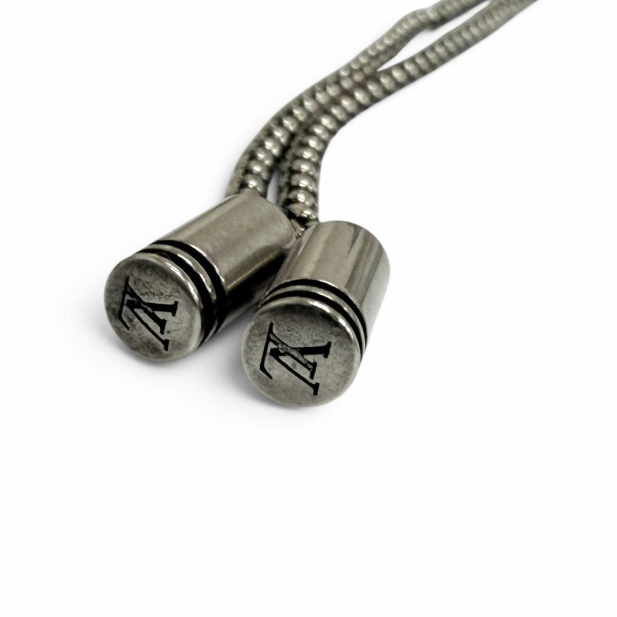 Louis Vuitton Necklace Damier Staple Ball Silver — view 7
