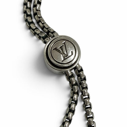 Louis Vuitton Necklace Damier Staple Ball Silver — view 5