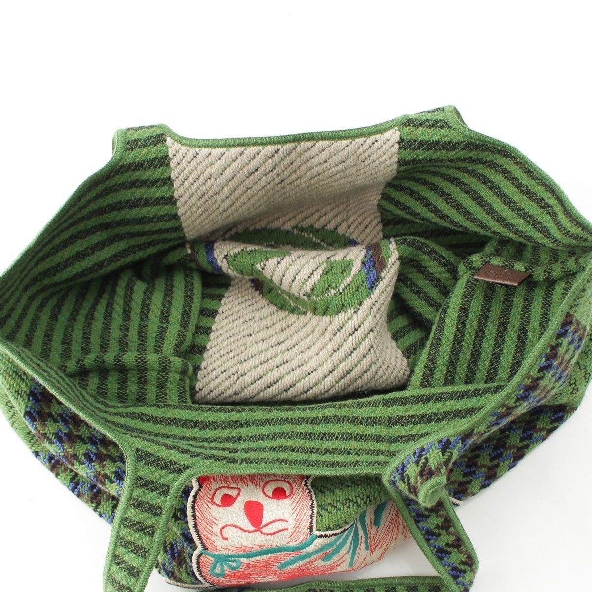 Gucci Alessandro Michele Collection Mon Petit Chat My Little Cat Wool Cat Tote — view 6