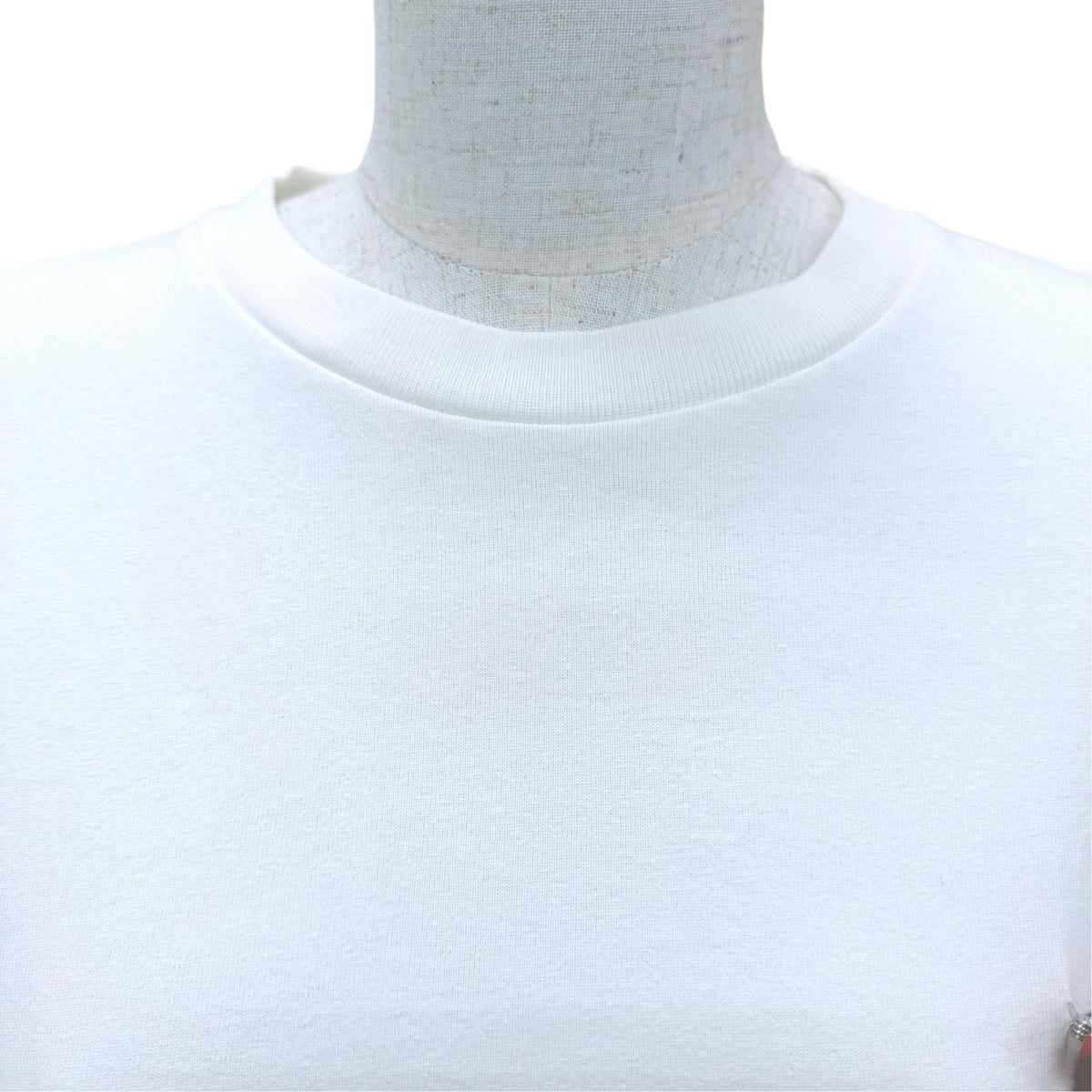 Prada Cotton 100% Triangle Logo Oversized Short Sleeve T-Shirt White — view 2
