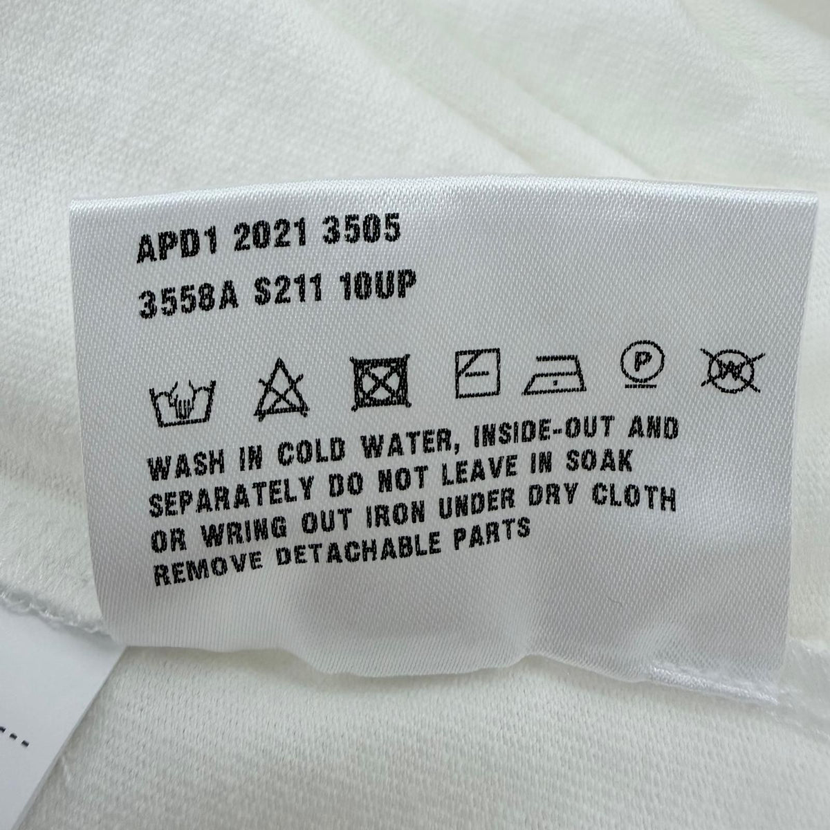 Prada Cotton 100% Triangle Logo Oversized Short Sleeve T-Shirt White — view 8