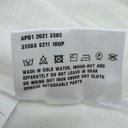 Prada Cotton 100% Triangle Logo Oversized Short Sleeve T-Shirt White — view 8