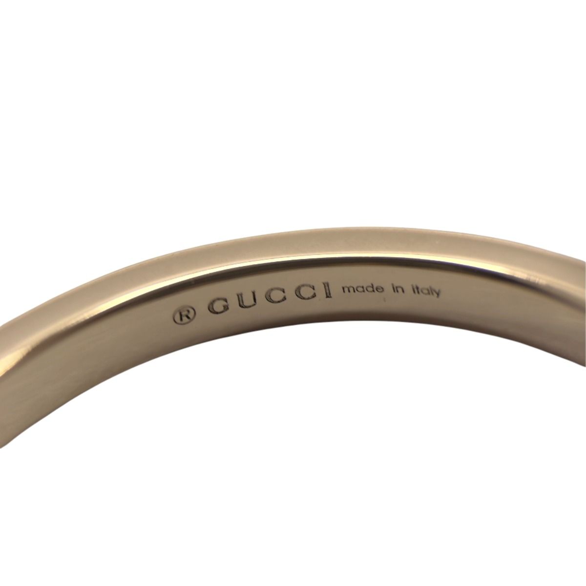 Gucci Horsebit 18k Pink Gold Diamond Ring — view 5