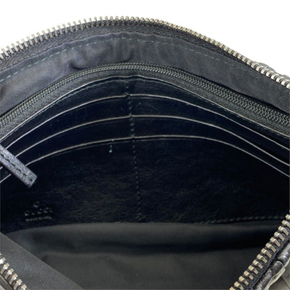 Gucci Interlocking G Wallet Multi Pouch Clutch Leather Black — view 8