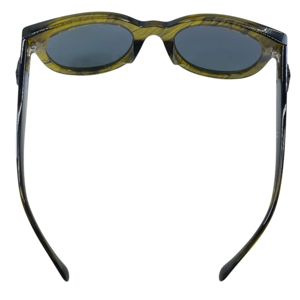 Chanel Sunglasses Eyewear CC Logo Square Frame Acetate Yellow Green — view 5