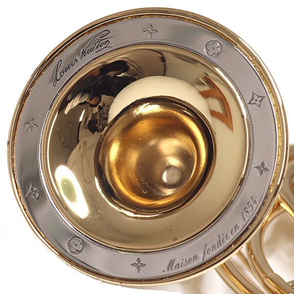 Louis Vuitton Brooch LV Symphony Horn Metal Gold Silver Rank — view 5