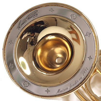 Louis Vuitton Brooch LV Symphony Horn Metal Gold Silver Rank — view 5
