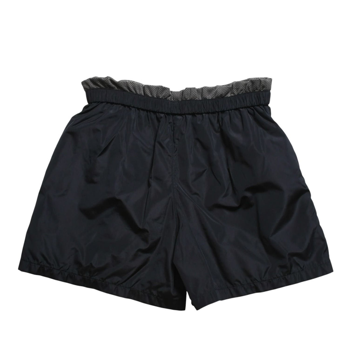 Miu Miu Nylon Pants Shorts Navy Gray Silver — view 2