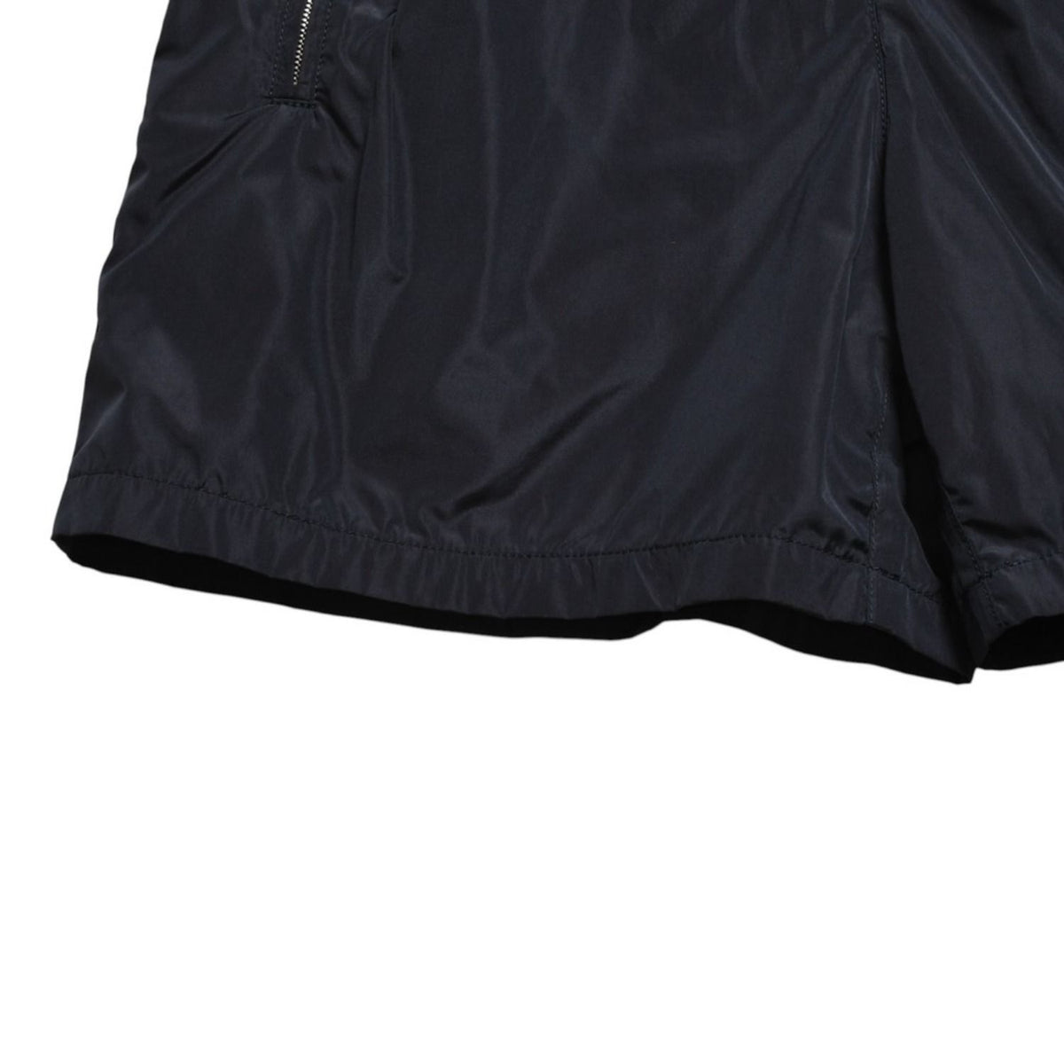 Miu Miu Nylon Pants Shorts Navy Gray Silver — view 5