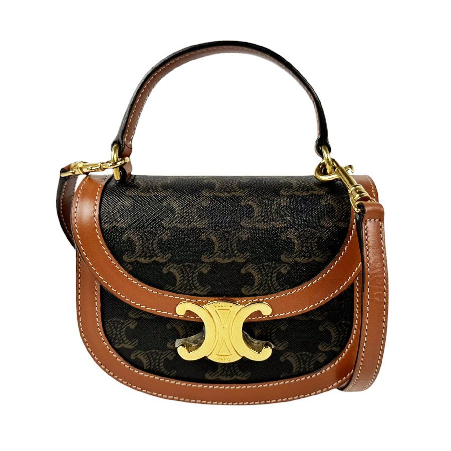 Celine Shoulder Bag Triomphe Mini Besace Clair