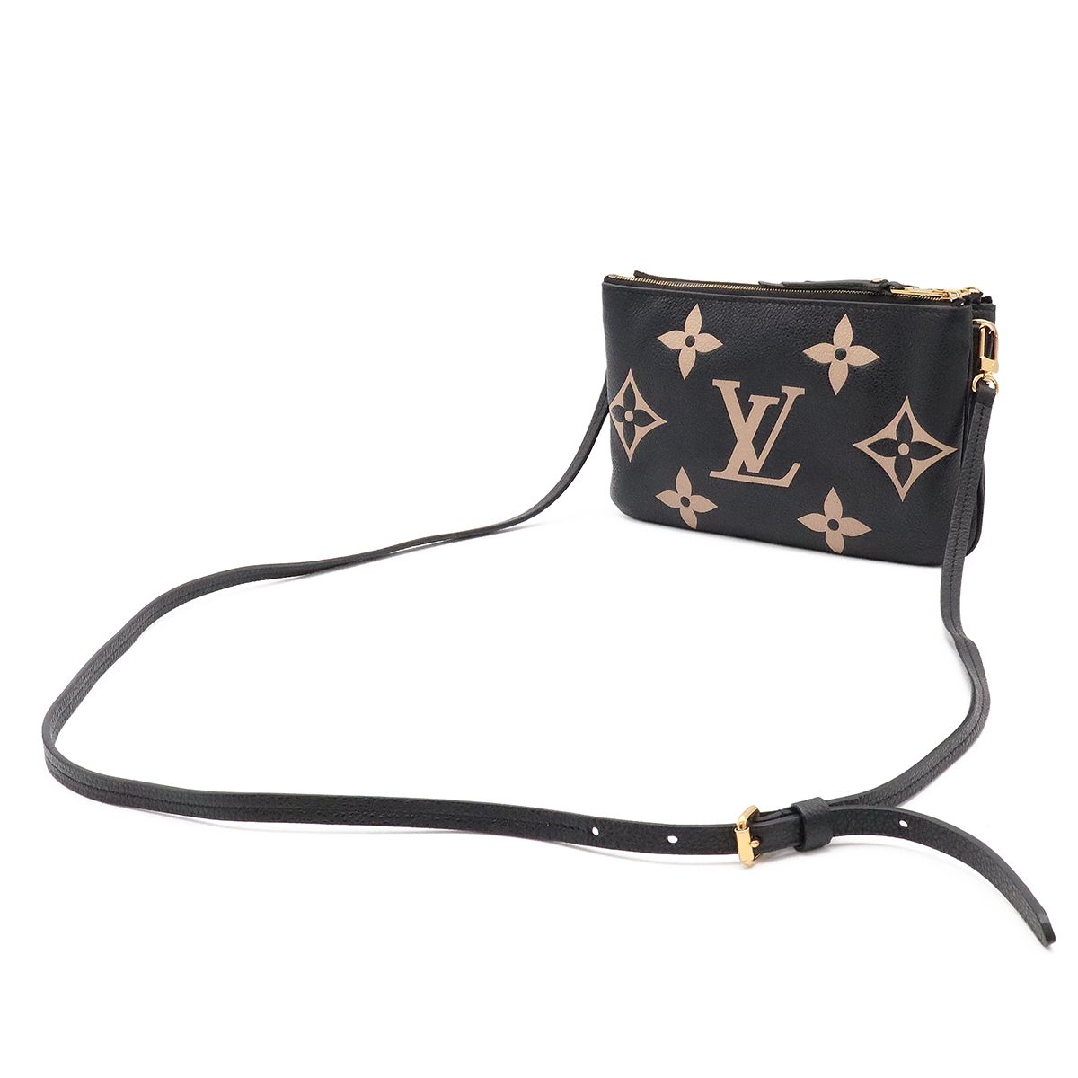 Louis Vuitton Monogram Empreinte Pochette Double Zip Shoulder Bag 2-Way Pouch — view 2