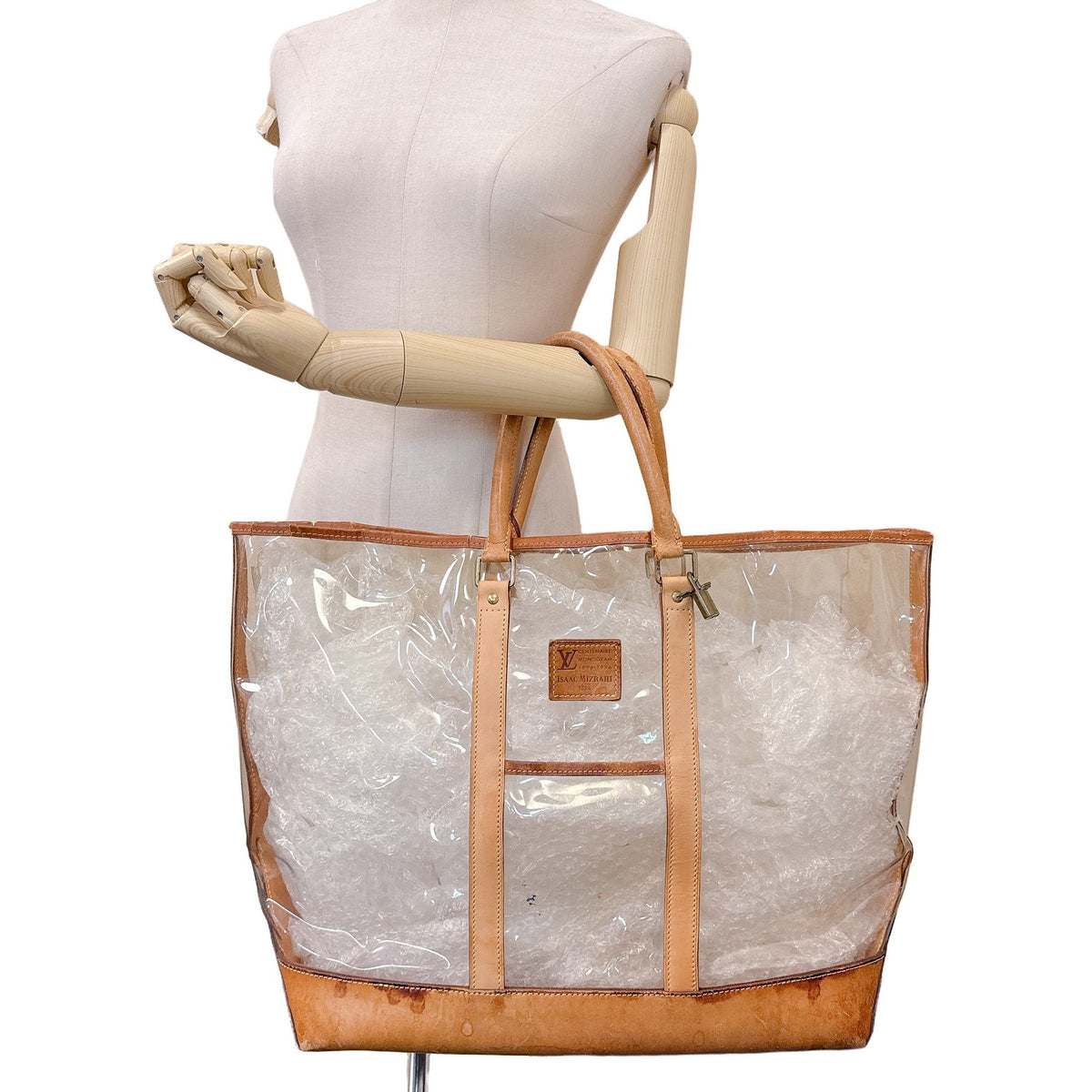 Louis Vuitton 100 Anniversary Isaac Mizrahi Vinyl Tote Bag Transparent — view 6