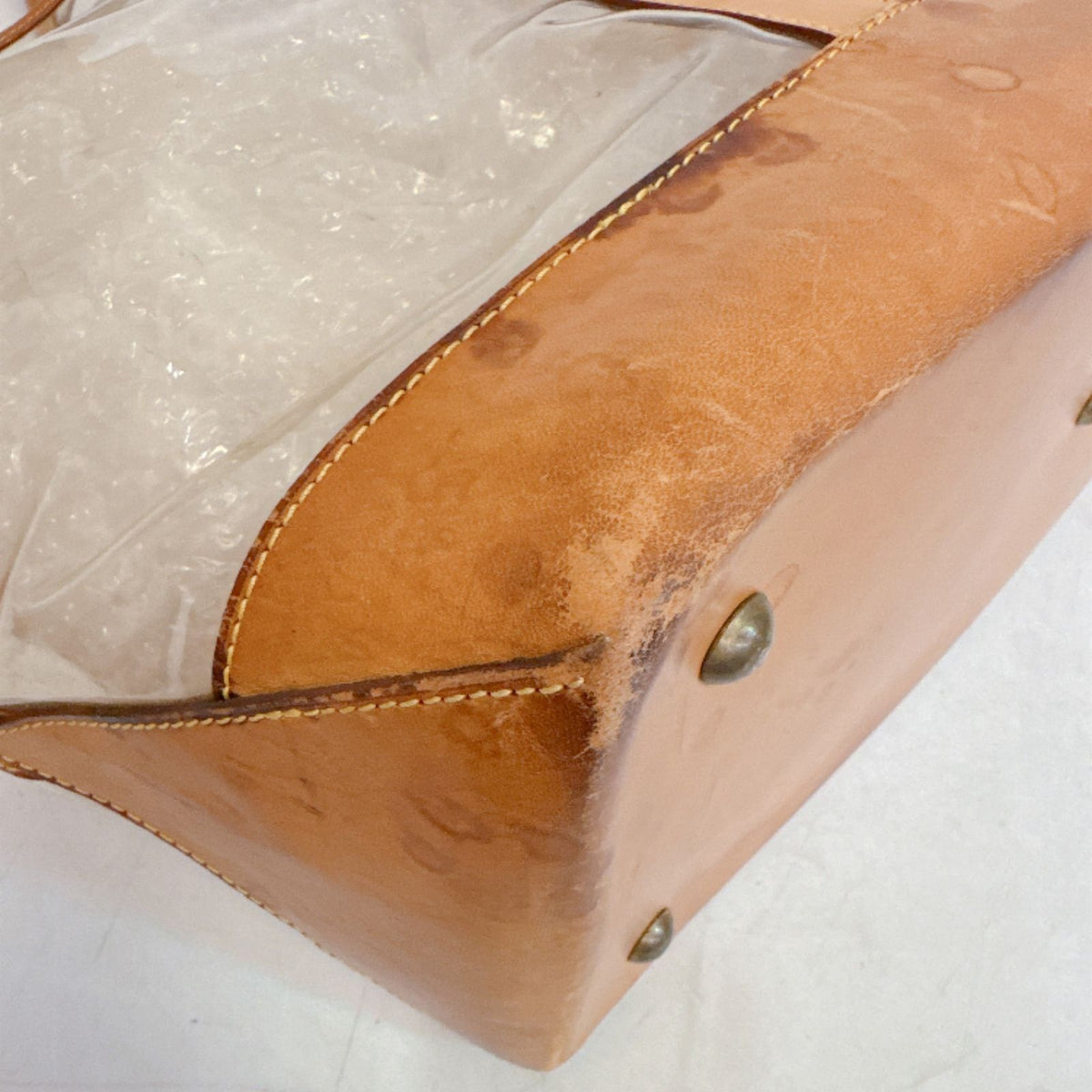 Louis Vuitton 100 Anniversary Isaac Mizrahi Vinyl Tote Bag Transparent — view 3