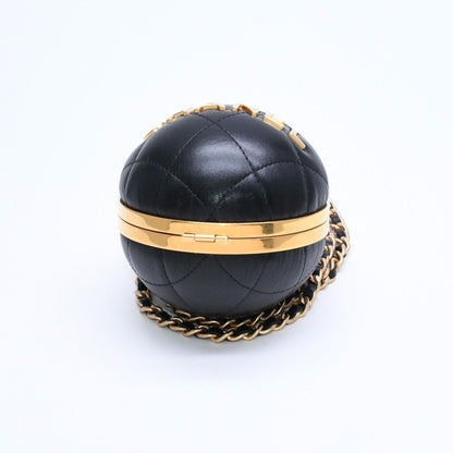 Chanel Sphere Audi Herbag Lambskin Black Gold Handbag — view 8