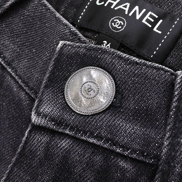 Chanel Denim Pants Black — view 5