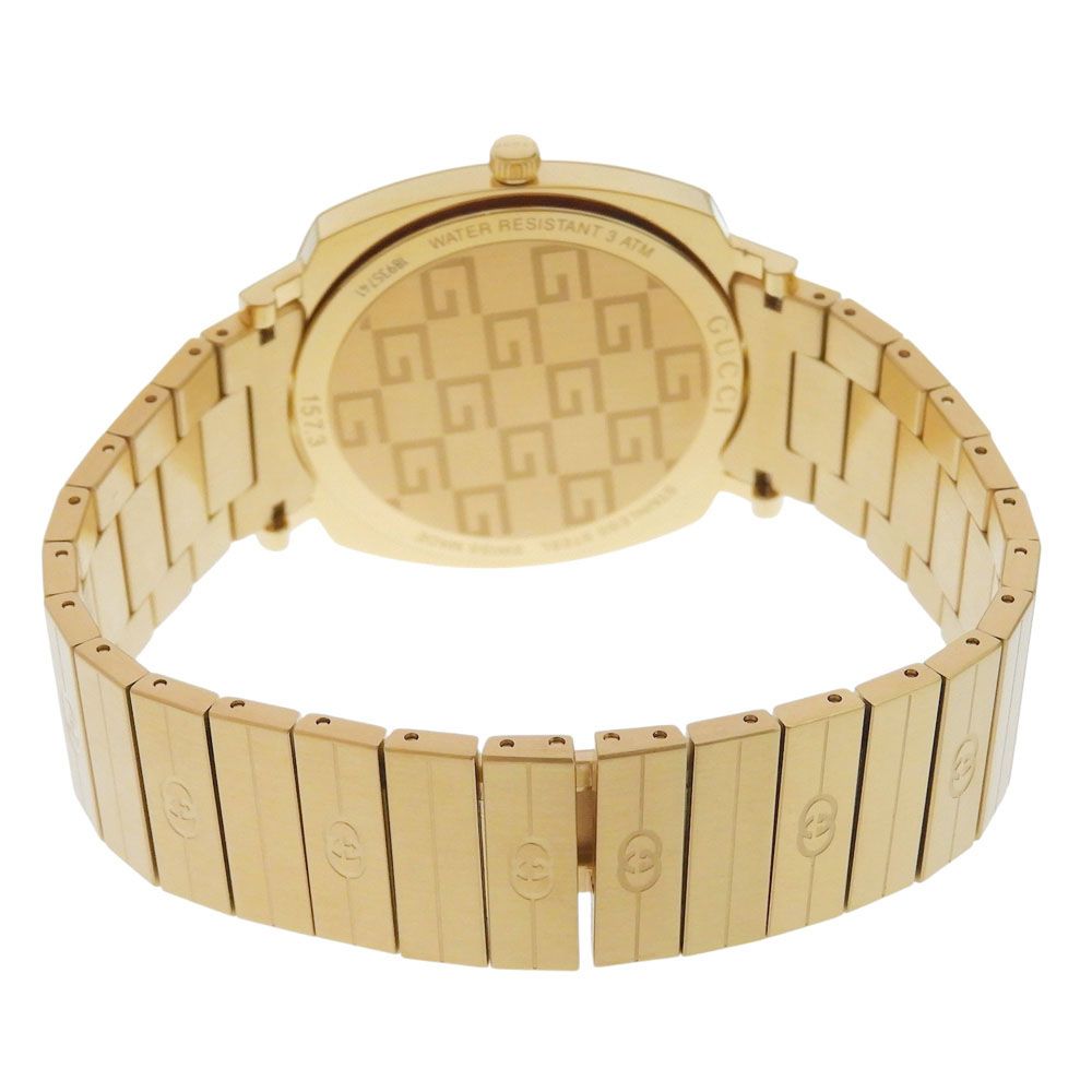 Gucci Grip 157.3 Gold Plated Quartz Analog White Dial Watch — view 4