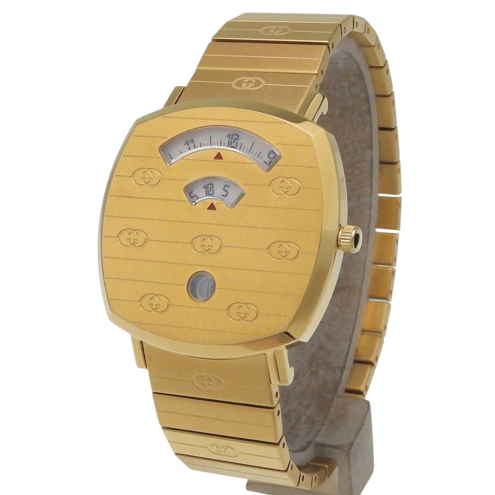 Gucci Grip 157.3 Gold Plated Quartz Analog White Dial Watch — view 2