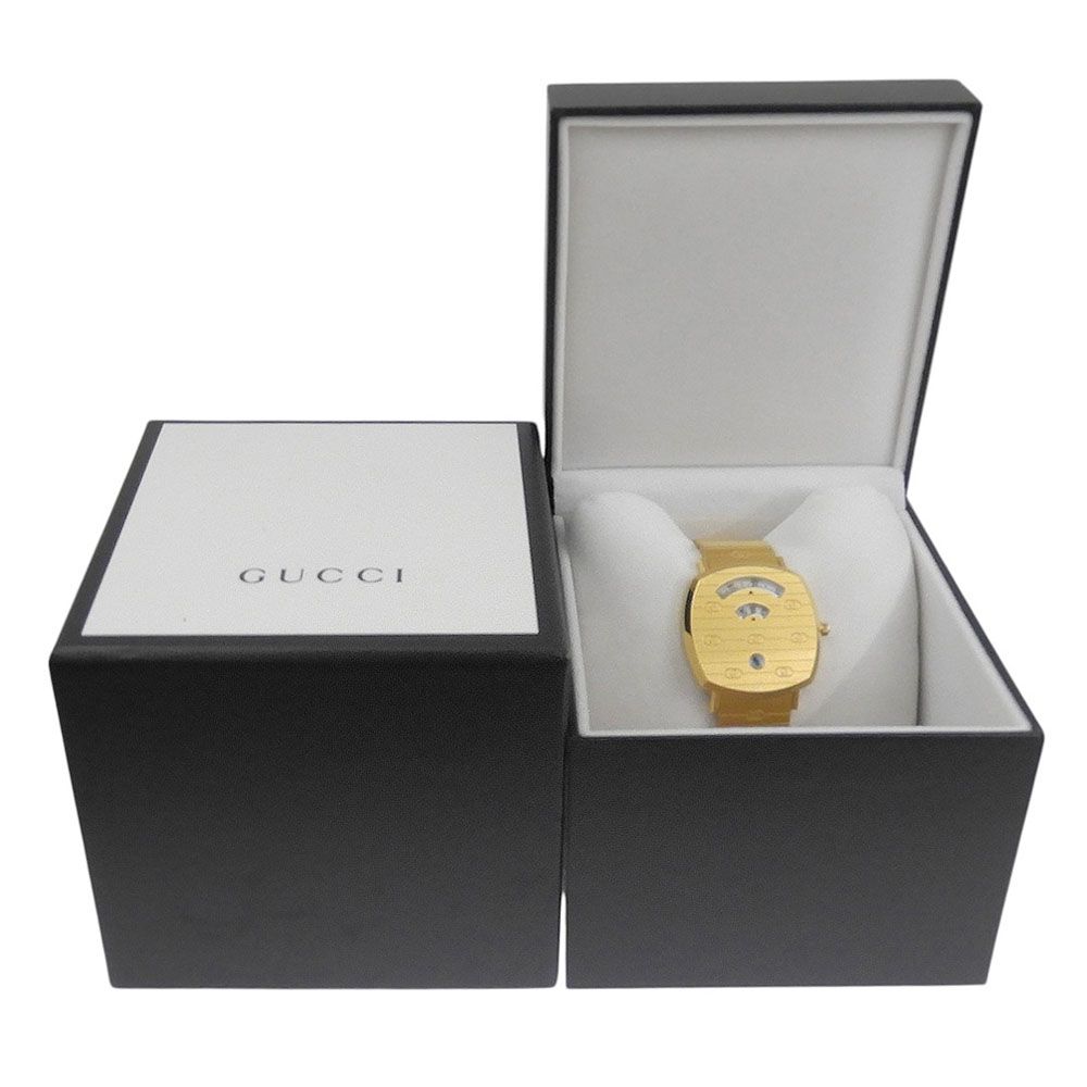 Gucci Grip 157.3 Gold Plated Quartz Analog White Dial Watch — view 8