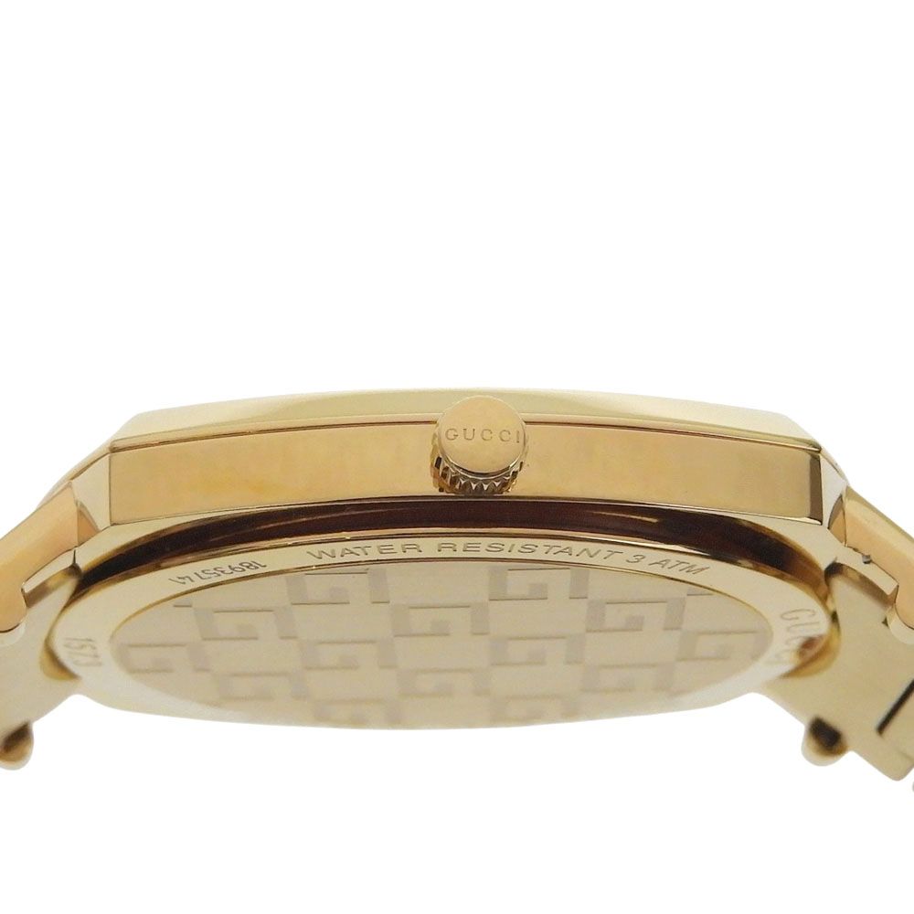 Gucci Grip 157.3 Gold Plated Quartz Analog White Dial Watch — view 5