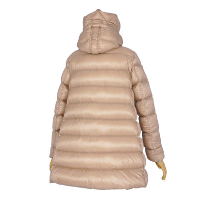 Moncler Coat Long Suyen Down Hooded Nylon Beige 0 — view 6