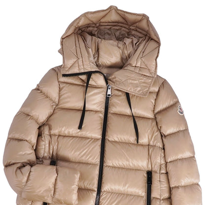 Moncler Coat Long Suyen Down Hooded Nylon Beige 0 — view 2