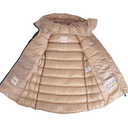 Moncler Coat Long Suyen Down Hooded Nylon Beige 0 — view 7
