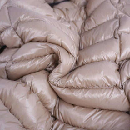 Moncler Coat Long Suyen Down Hooded Nylon Beige 0 — view 8