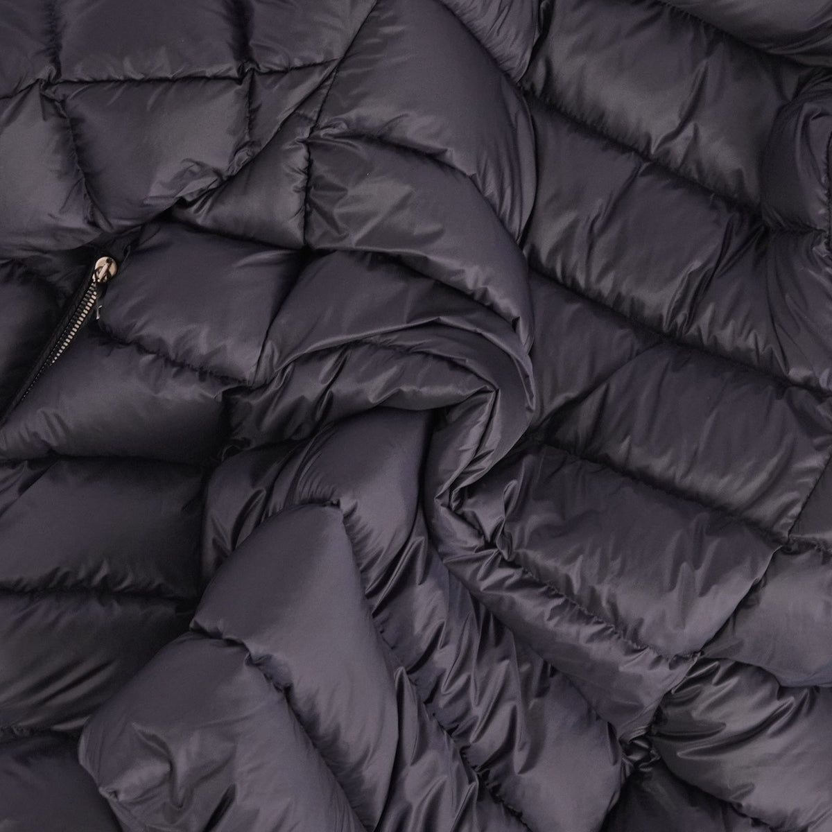 Moncler Coat Torcol Down Collar Velour Zip Up Nylon Navy 0 — view 8