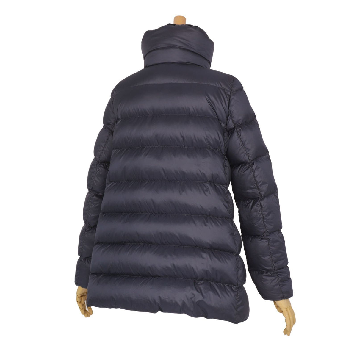 Moncler Coat Torcol Down Collar Velour Zip Up Nylon Navy 0 — view 6