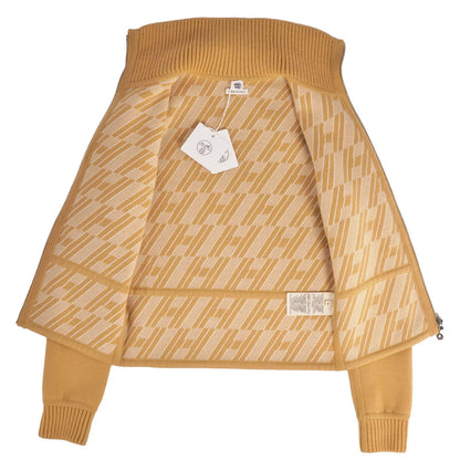 Hermes Jacket Knit Reversible Zip Up H Logo Wool Cashmere Brown 34 — view 7