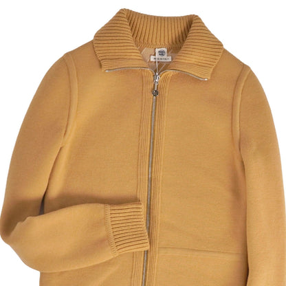 Hermes Jacket Knit Reversible Zip Up H Logo Wool Cashmere Brown 34 — view 2