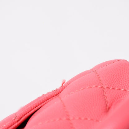 Chanel Coco Handle Handbag Shoulder Caviar Leather Pink — view 7