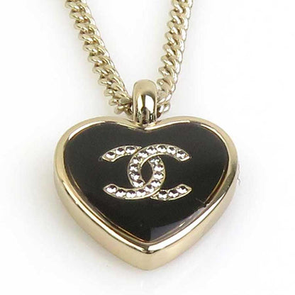Chanel Necklace CC Logo Heart — view 2