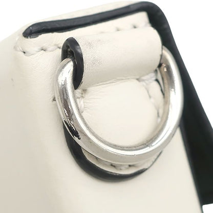 Fendi Shoulder Bag Baguette Phone Pouch Leather White Silver Marc Jacobs — view 7