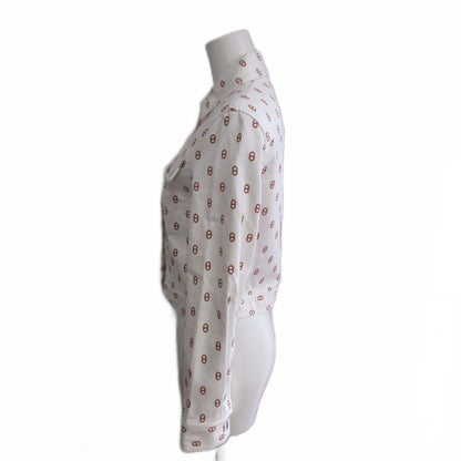 Hermes Chaine D'ancre Denim Jacket White 34 — view 3