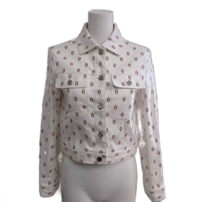 Hermes Chaine D'ancre Denim Jacket White 34