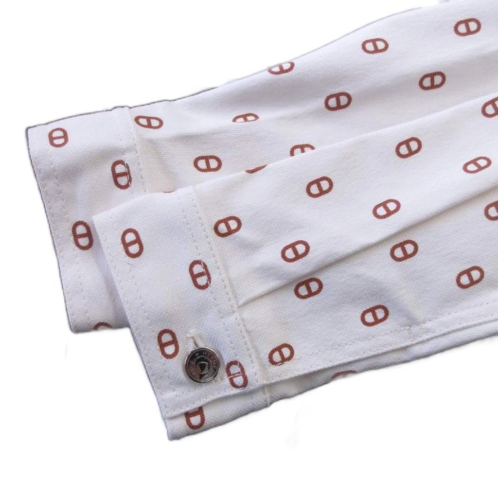 Hermes Chaine D'ancre Denim Jacket White 34 — view 6