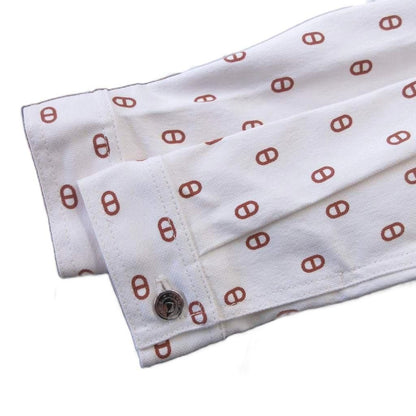 Hermes Chaine D'ancre Denim Jacket White 34 — view 6