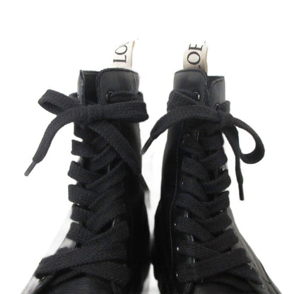 Loewe Combat Boots Lace-up Lug Sole Black — view 5